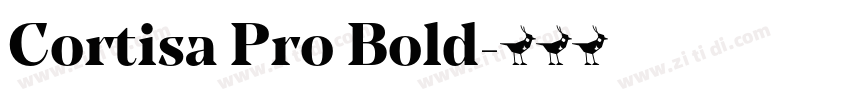 Cortisa Pro Bold字体转换